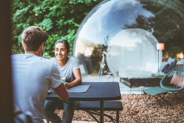 Living Timeless- Bubble Tent Elzach Inklusive Hot Tube Badefass- Schlafen Unterm Sternenhimmel Exterior photo