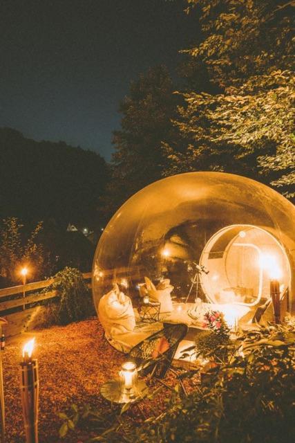 Living Timeless- Bubble Tent Elzach Inklusive Hot Tube Badefass- Schlafen Unterm Sternenhimmel Exterior photo